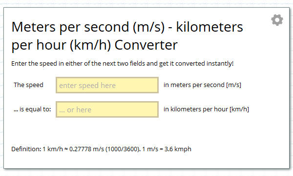 Meters Per Second M S Kilometers Per Hour Km H Unit Converter Calcresource Meters Per Second M S Kilometers Per Hour Km H Unit Converter Calcresource